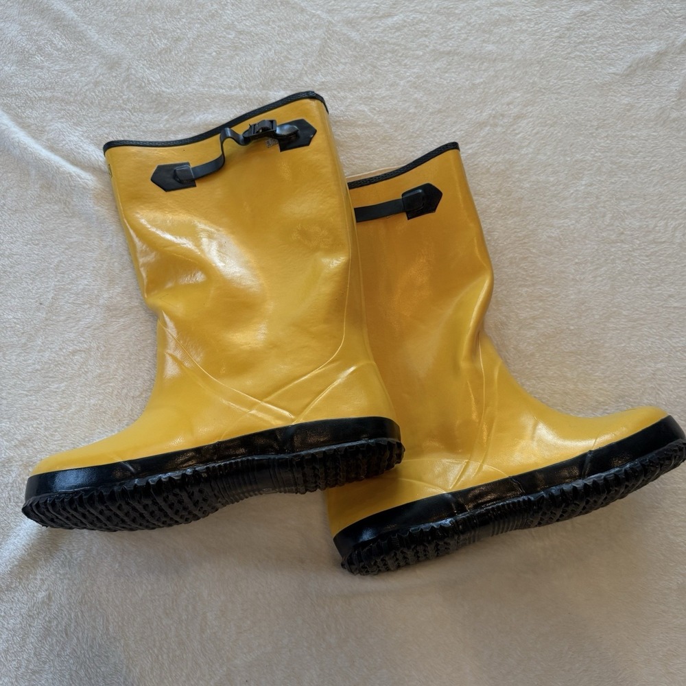 Ranger by Honeywell Yellow 16" Rubber Overboot Boots Men 10 Slush Concrete Work